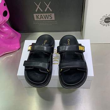 Dior Dioract Slide Black Lambskin