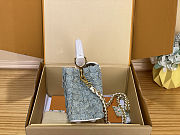Louis Vuitton Capucines Mini Blue Denim 21x13.6x8cm - 5