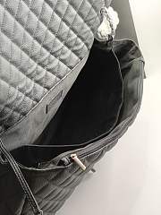 Chanel Maxi Flap Bag XXL Caviar Black Silver 46x27x13cm - 3