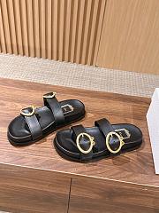 Dior Médaillon Buckle Slide Black  - 1