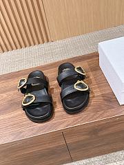 Dior Médaillon Buckle Slide Black  - 4