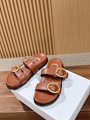 Dior Médaillon Buckle Slide Brown - 3