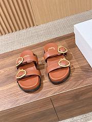 Dior Médaillon Buckle Slide Brown - 2