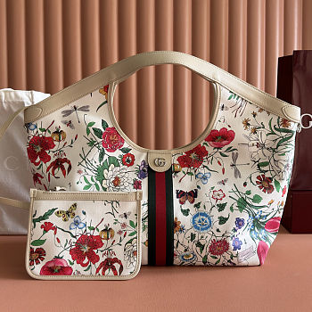 Gucci Giglio Flora large tote bag White 60x47x16cm