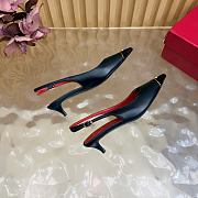 Valentino Garavani Vlogo Signature Black Slingback 4cm - 4