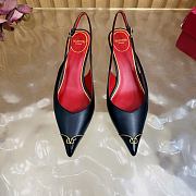 Valentino Garavani Vlogo Signature Black Slingback 4cm - 2
