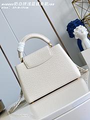 Louis Vuitton Capucines BB White Blue 27x17.3x9cm - 5