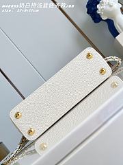 Louis Vuitton Capucines BB White Blue 27x17.3x9cm - 2