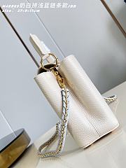 Louis Vuitton Capucines BB White Blue 27x17.3x9cm - 3