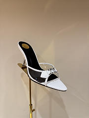 YSL Jerry mules in TPU and rhinestones white 8cm - 1
