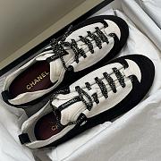 Chanel Sneakers Velvet calfskin Black & White - 2