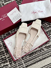 Roger Vivier Belle Vivier Slingback Ballerinas white - 3