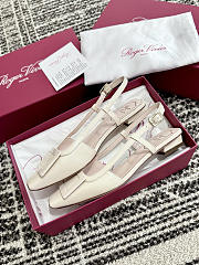 Roger Vivier Belle Vivier Slingback Ballerinas white - 2