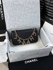 Chanel Flap Bag Black 22x12x4cm - 5
