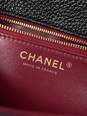 Chanel Flap Bag Black 22x12x4cm - 2