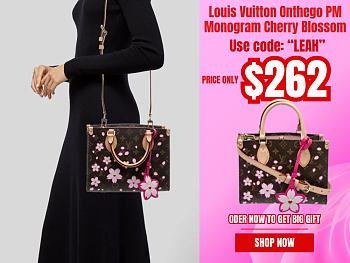 Louis Vuitton Onthego PM Monogram  Cherry Blossom - 25x11.5x19cm