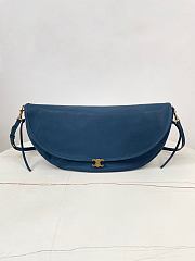 Celine Halfmoon Soft Triomphe Bag Blue 46x19x10cm - 1