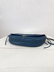 Celine Halfmoon Soft Triomphe Bag Blue 46x19x10cm - 5
