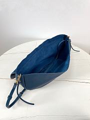 Celine Halfmoon Soft Triomphe Bag Blue 46x19x10cm - 2