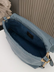 Fendi Mamma Baguette Medium Mercury Blue - 26.5x18x8.5cm - 5