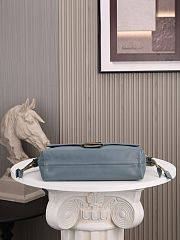 Fendi Mamma Baguette Medium Mercury Blue - 26.5x18x8.5cm - 3