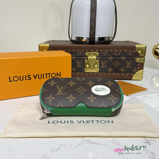 Louis Vuitton Monogram green Sunglasses Case  - 1
