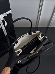 Chanel Small Shopping Bag Calfskin Black 30.5x15x11.5cm - 5