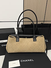 Chanel 26s Shopping bag black suede 30.5x15x11.5cm - 3