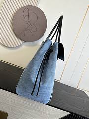 Chanel 2026ss Shopping Bag blue denim 43x33x17cm - 3
