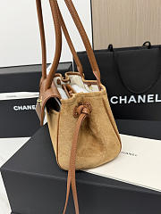 Chanel 26s Shopping bag Brown suede 30.5x15x11.5cm - 5