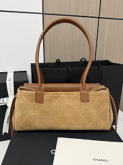 Chanel 26s Shopping bag Brown suede 30.5x15x11.5cm - 3
