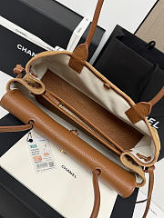 Chanel 26s Shopping bag Brown suede 30.5x15x11.5cm - 2