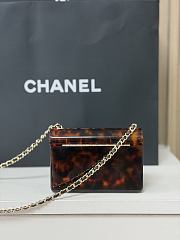Chanel Mini evening bag Plexi gold brown black 12x9x4.5cm - 5