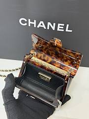 Chanel Mini evening bag Plexi gold brown black 12x9x4.5cm - 3