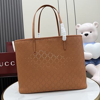 Gucci Tribeca large tote bag Dark beige 38x29.5x13cm