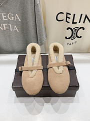 ALAÏA Shearling ballet flats  - 2