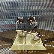 René Caovilla Bow-embellished 105 Sandals in Satin - 4