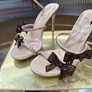 René Caovilla Bow-embellished 105 Sandals in Satin - 3