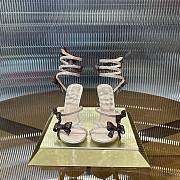 René Caovilla Bow-embellished 105 Sandals in Satin - 2