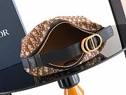 Dior Jett Pouch Brown Oblique Jacquard 23x13x11cm - 5