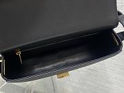 Dior Medium Médaillon Flap Bag Black Calfskin 23x16x6.5cm - 5