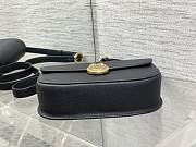 Dior Medium Médaillon Flap Bag Black Calfskin 23x16x6.5cm - 4