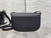 Dior Medium Médaillon Flap Bag Black Calfskin 23x16x6.5cm - 3