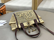 Chloé Iconic double carry bag in raffia 23x20x12cm - 4