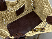 Chloé Iconic double carry bag in raffia 23x20x12cm - 3