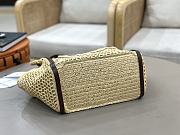 Chloé Iconic double carry bag in raffia 28x29x15cm - 5