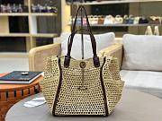 Chloé Iconic double carry bag in raffia 28x29x15cm - 4
