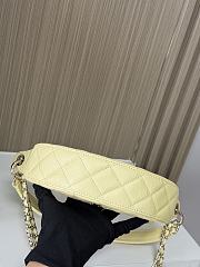 Chanel Clutch with chain yellow 22x15x6cm - 3