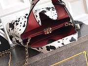 Chanel Small Shopping Bag Lambskin Gold White Black 23x23x7cm - 5