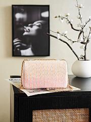 Chanel Flap Bag Glass Beads Sequins & Gold 21x14x8cm - 2